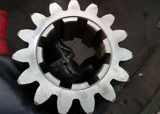 چرخ دنده 16 ماژول 15T چرخ دنده فلزی با خار فلزی با سیم پیچ مستقیم