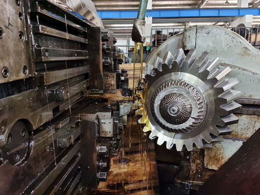 SAE 4320 Gear Shaping Pinion Straight Bevel Gear Of Cone Crusher برای تجهیزات معدن